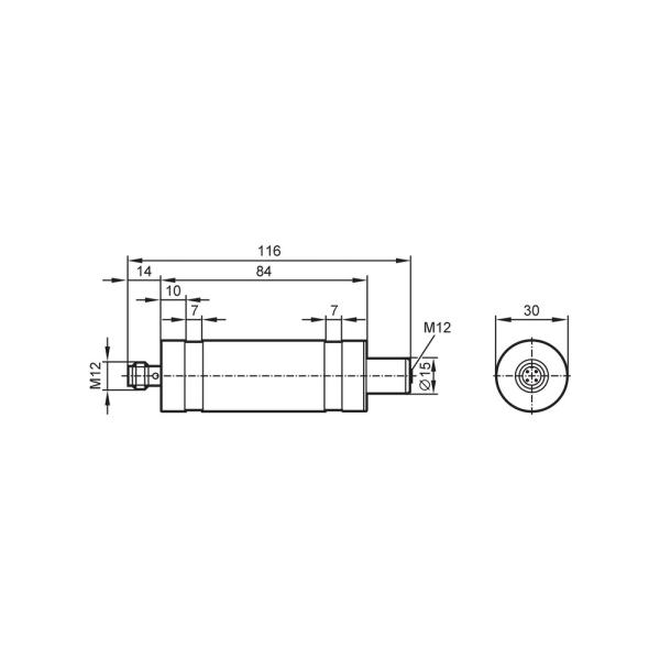 E30444 IFM - Repetidor IO-Link ifm Extensão de alcance e desempenho Contatos banhados a ouro IP69K