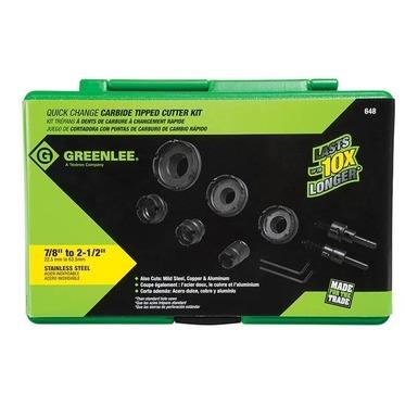 JOGO DE SERRAS COPO DE TROCA RÁPIDA COM INSERTO DE METAL DURO 7/8" - 2-1/2" 648 GREENLEE