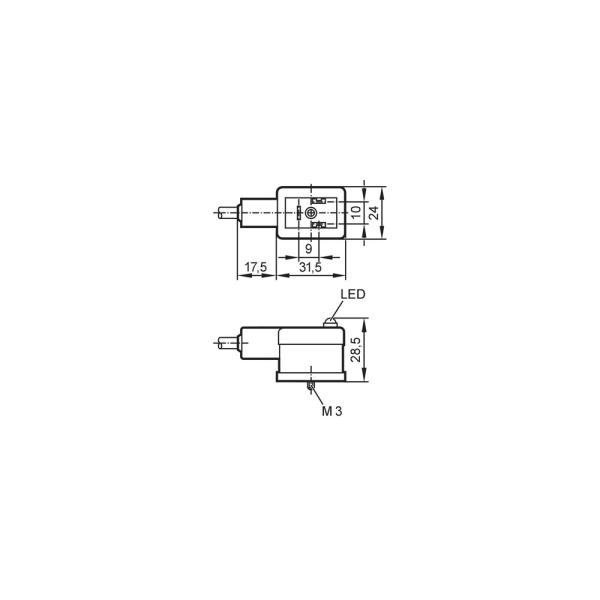 E11652 IFM - Cabo de Ligação com Conector de Válvula IFM Automação Industrial 5m IP67 LED