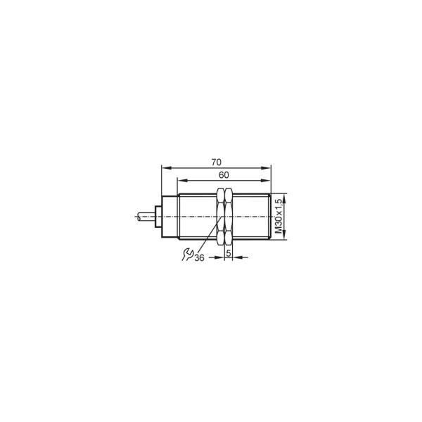 II5961 IFM - Sensor Indutivo IFM Detecção alta temp. M30, 10mm, PNP, 180°C