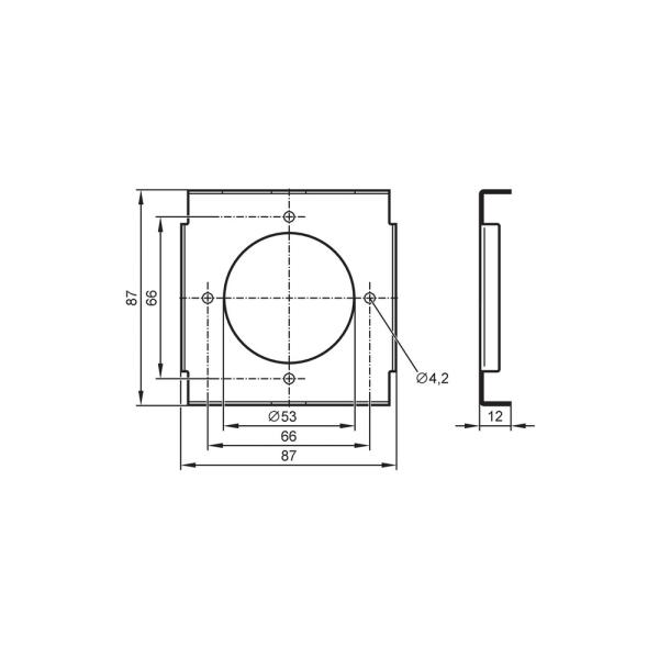 EC0403 IFM - Suporte de Montagem IFM para BasicDisplay CR0451 Aço Inoxidável 304