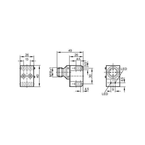 NN5013 IFM - Sensor Duplo Indutivo NAMUR para Acionamentos Oscilantes 4mm M18 IP67 ATEX