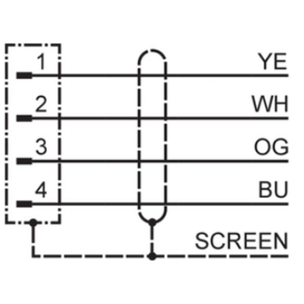 EVF519 IFM - Cabo de Conexão com Conector M12 Indústria Alimentícia Blindado CAT5 5m