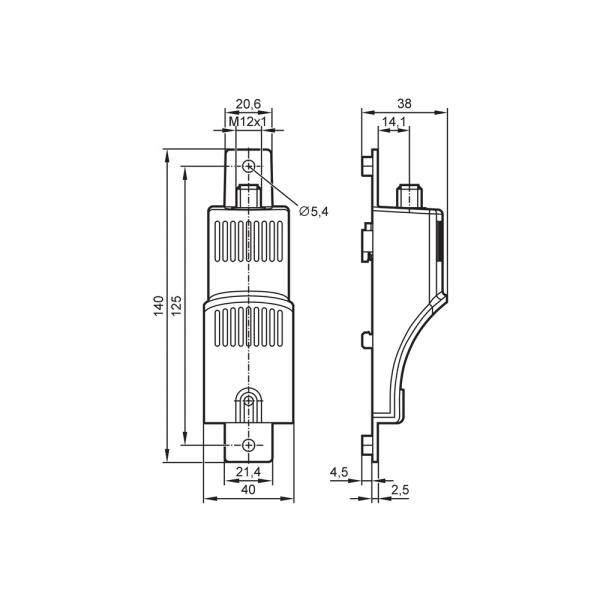 LDH290 IFM - Sensor de Umidade do Ar IFM Monitoramento de Gases 4-20mA 0-100% RH