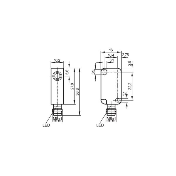 IS5071 IFM - Sensor Indutivo IFM Automação Industrial PNP 4mm M8