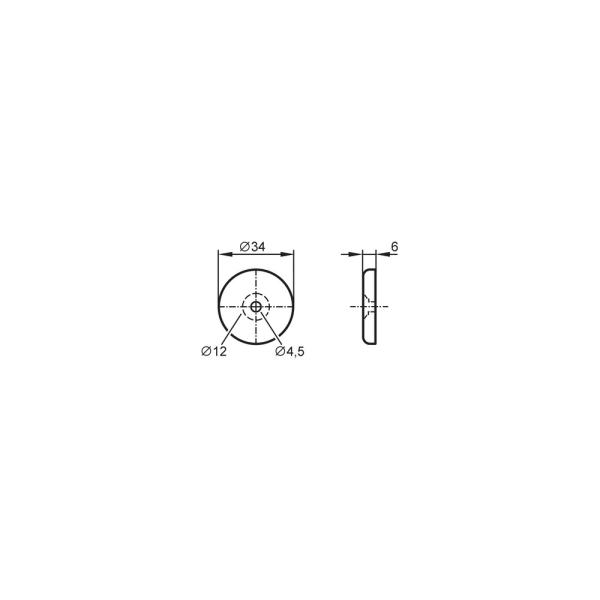 E80342 IFM - Tag RFID IFM Identificação Industrial 13,56MHz IP68 34mm
