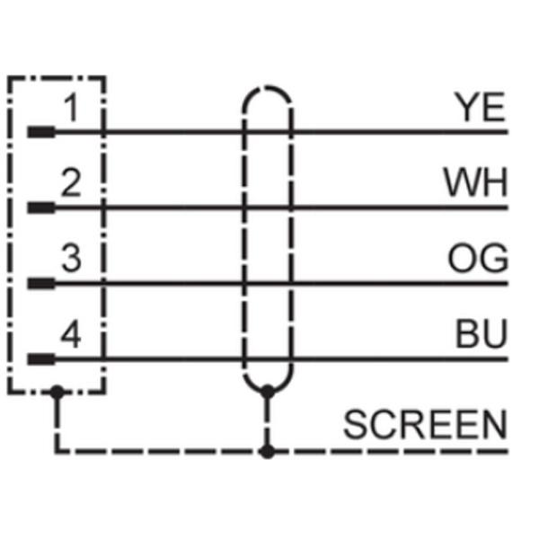 EVF527 IFM - Cabo de Conexão com Conector M12 Indústria Alimentícia 50m Ethernet CAT5e Blindado