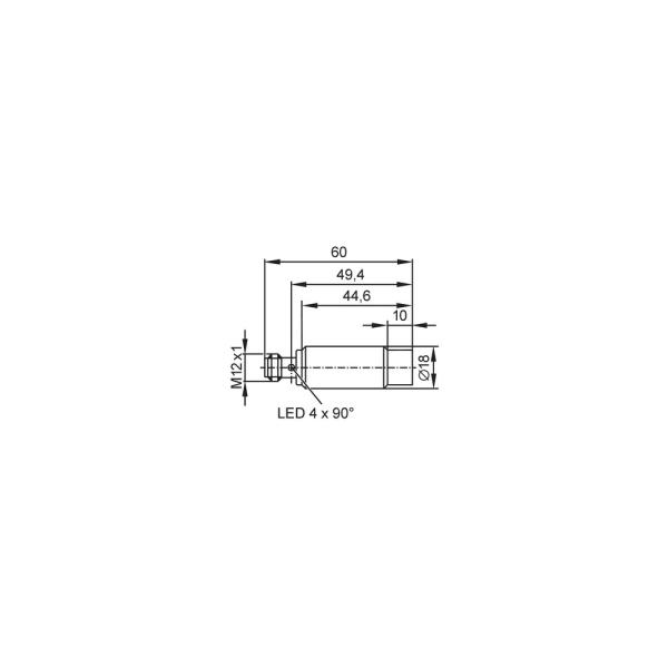 IGT211 IFM - Sensor Indutivo ifm Áreas Higiênicas M18 12mm PNP/NPN