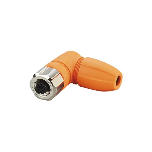 EVC811 IFM - Soquete Confeccionável M12 Automação Industrial 4 Pinos, IP69K, Ouro