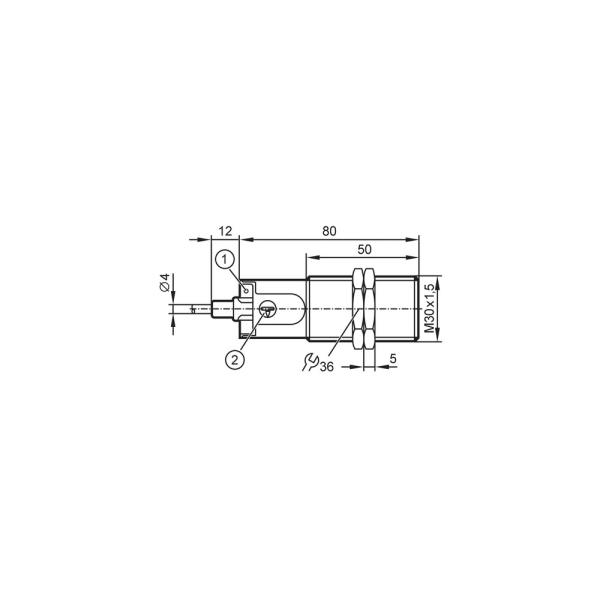 KI5303 IFM - Sensor Capacitivo IFM Detecção de nível M30 IO-Link PNP