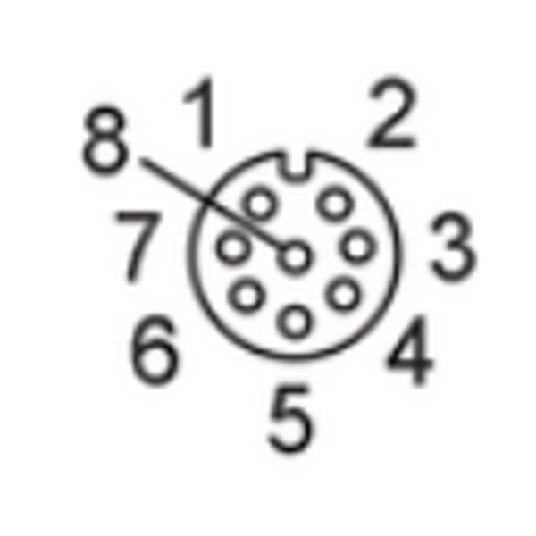 E11232 IFM - Cabo de Conexão Fêmea M12 Angular Automação Industrial 8 Polos 5m PUR IP67