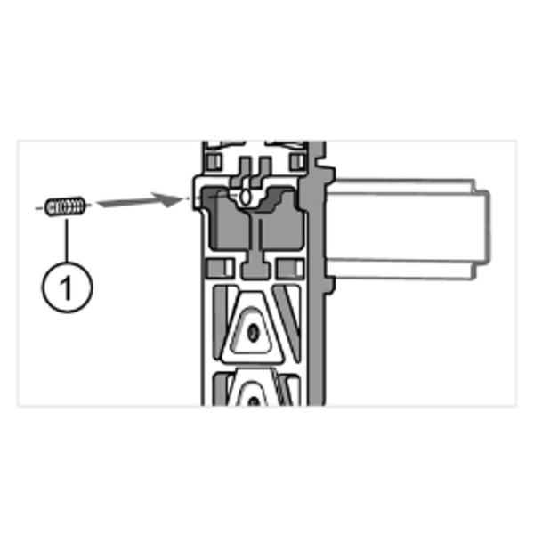 E78000 IFM - Adaptador Trilho IFM Montagem Módulos DIN 152x60x19mm PC/ABS