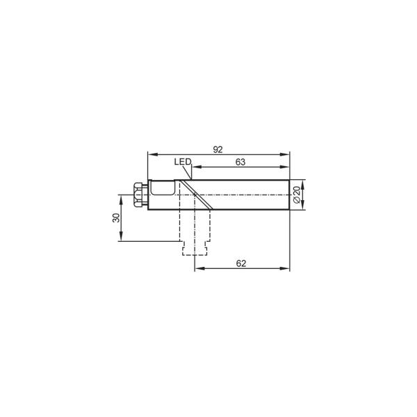 IA5062 IFM - Sensor Indutivo IFM Automação Industrial PNP 10mm 300Hz