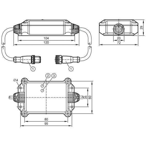 CR3121 IFM - Gateway ISOBUS ifm Comunicação CAN e ISO 11783 IP67 12-27V