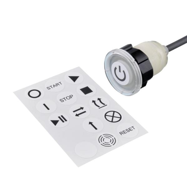 KTE102 IFM - Sensor de Toque Capacitivo ifm Comutação industrial IO-Link M22x1 Cabo 2m