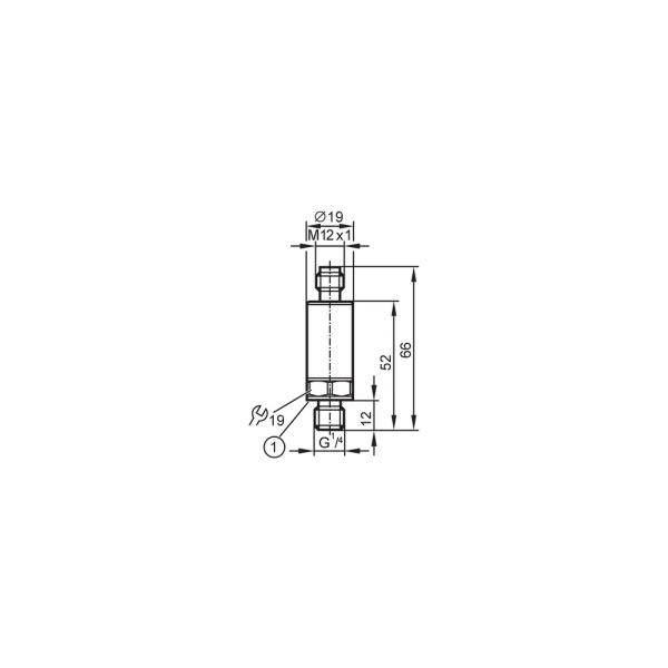 PT5560 IFM - Transmissor de Pressão IFM Aplicações Móveis 0-600 bar 4-20mA G1/4
