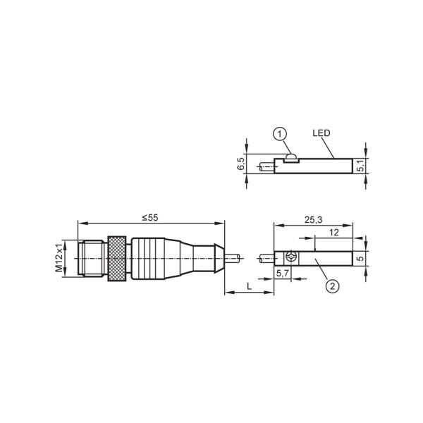 MK5139 IFM - Detector para Cilindros Ranhura em T AMR PNP M12