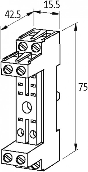 BASE PARA RELES MRS 1 2NF/NA