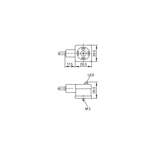 E11991 IFM - Cabo de Ligação com Conector de Válvula Automação Industrial 10m IP67 LED