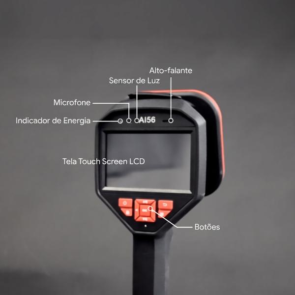 Câmera Acústica HIKMICRO AI56L Detector Ultrassônico de Vazamento de Ar Comprimido e Gases