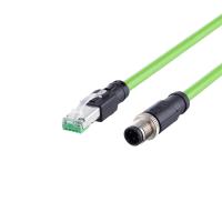 E12493 IFM - Cabo Ethernet IFM M12 para RJ45 Automação Industrial 20m Blindado IP67 E12493