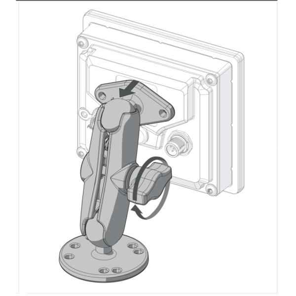 EC1414 IFM - Kit Montagem RAM Mount para Displays Gráficos IFM Alumínio Anodizado
