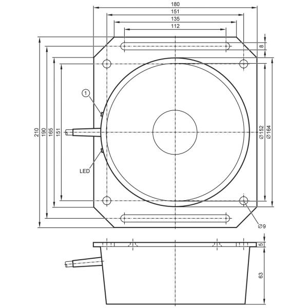 I27003 IFM - Sensor Indutivo de Superfície ifm Automação Industrial PNP 30-120mm