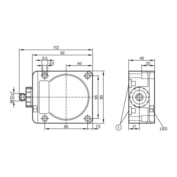 ID0049 IFM - Sensor Indutivo IFM Automação Industrial 50mm M12 NA IP67