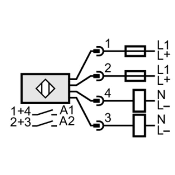 IN0108 IFM - Sensor Duplo Indutivo IFM Acionamentos Oscilantes 4mm 2 Fios M18 IP67