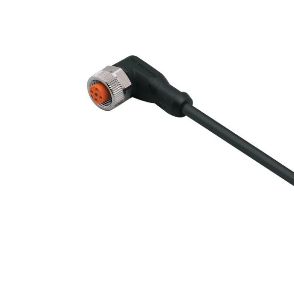 EVC091 IFM - Cabo Conector Fêmea M12 Angular Automação Industrial 25m PUR 4 Polos LED