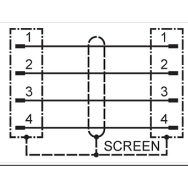 EVF531 IFM - Cabo de Ligação Ethernet Indústria Alimentícia M12 D-Coded 2m