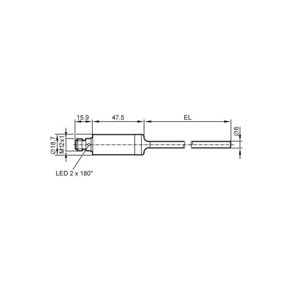 TA2232 IFM - Transmissor de Temperatura ifm Monitoramento industrial IO-Link 4-20mA 100mm