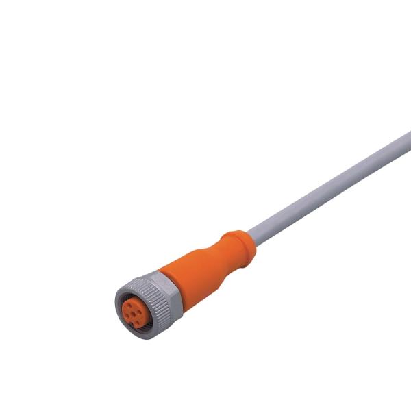 EVW002 IFM - Cabo de Conexão Fêmea M12 Aplicações de Solda 5m PUR 4 Pinos