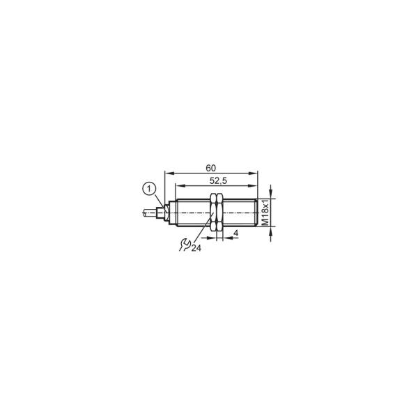 IG7104 IFM - Sensor Indutivo IFM Automação Industrial M18 PNP 5mm