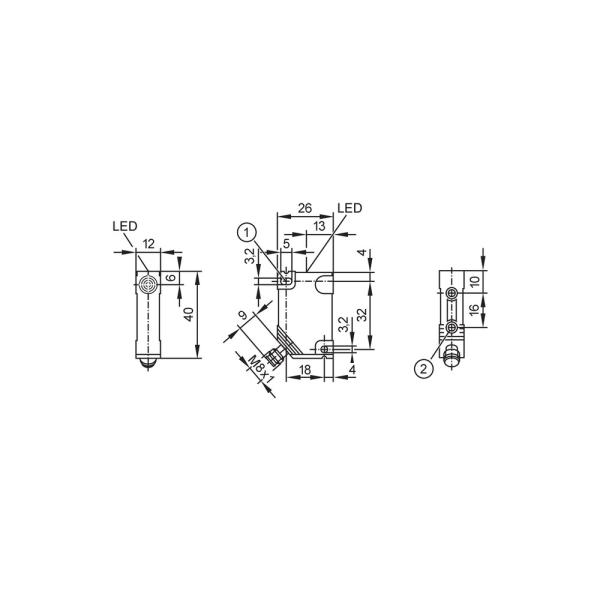 IN5269 IFM - Sensor Indutivo IFM Detecção de Objetos 2mm PNP/NPN M8
