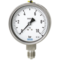 MAN.63MM, LIG.VERTICAL,ESC.600PSI X 40KGF, R. 1/4NPT, T. INOX COM GLICERINA.  AGT-M6180