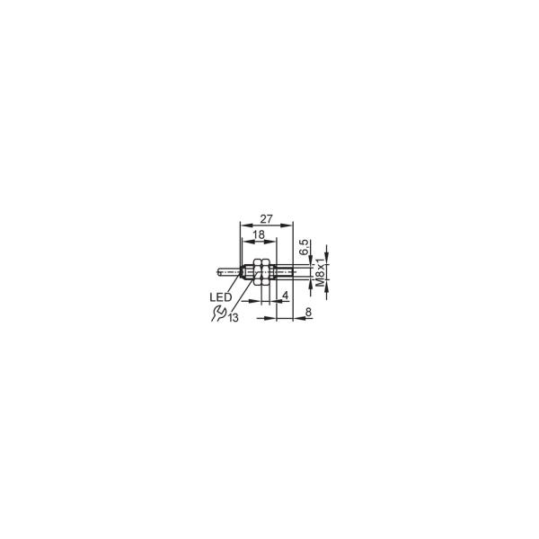 IE5369 IFM - Sensor Indutivo ifm Automação Industrial M8x1 PNP 4mm Cabo 2m
