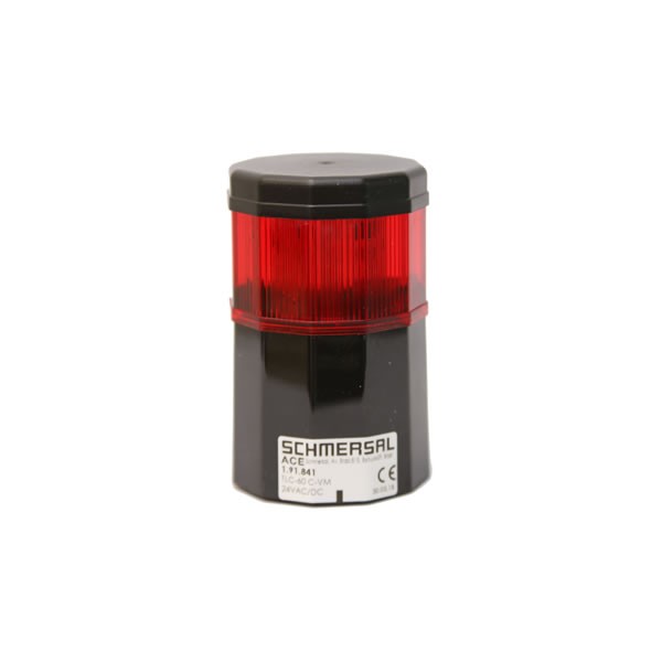 Sinalizador Vermelho Intermitente com Buzzer 24Vdc
