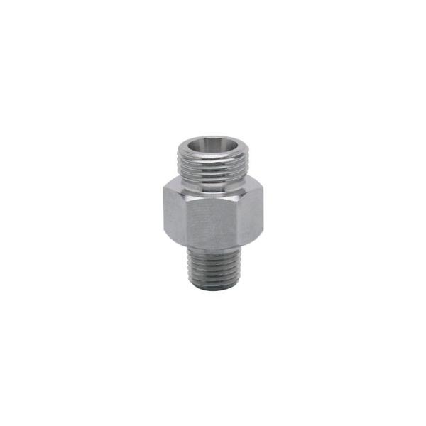 E40106 IFM - Adaptador Rosqueável IFM para Sensores de Processo M18x1.5 p/ 1/4 NPT Aço Inox 316L