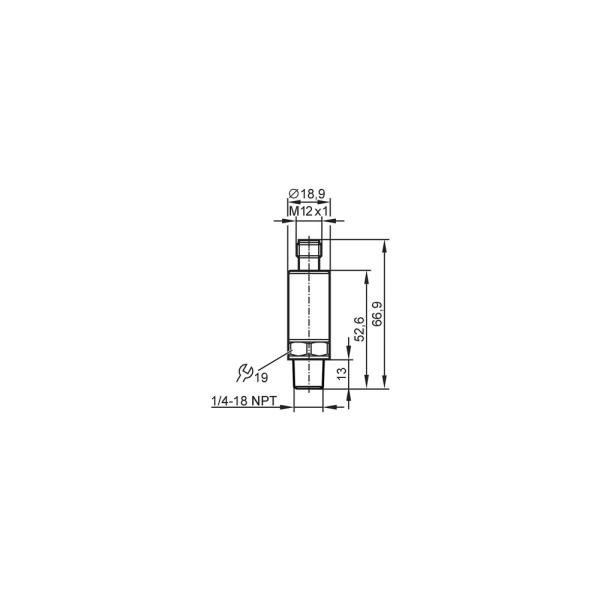 PT2443 IFM - Transmissor de Pressão ifm Monitoramento Industrial 0-500 psi 4-20mA