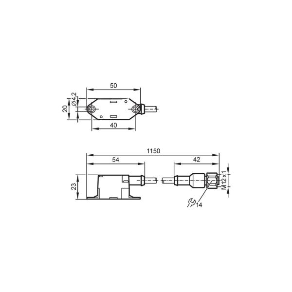 E79998 IFM - Terminal para Cabo Plano AS-Interface Conexão AS-i M12 1m IP67
