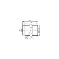I95045 IFM - Sensor Indutivo Alta Temperatura Detecção em Ambientes Quentes M50 20mm PNP 180°C I95045