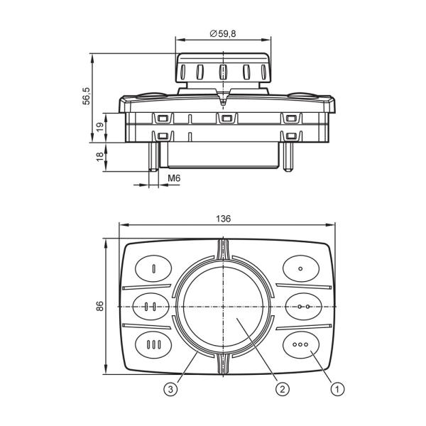 CR1301 IFM - Módulo de Botões IFM Controle de Máquinas Móveis Joystick CAN J1939 IP65