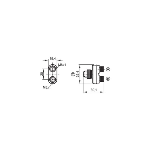 E10802 IFM - Distribuidor Y IFM Automação Industrial M8 IP67 PUR