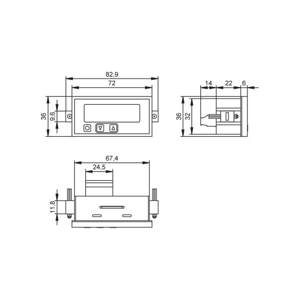 DX1041 IFM - Exibidor de Loop de Corrente ifm para Sensores Analógicos 4-20mA LED Vermelho