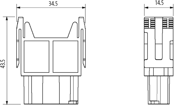 MODULO FEMEA 12 POLOS 250V 10A.