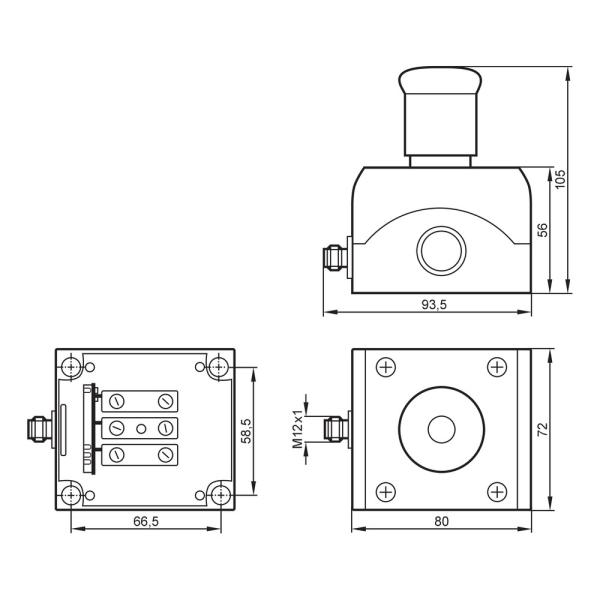 AC010S IFM - Botão de Emergência Segurança industrial Interface AS-i