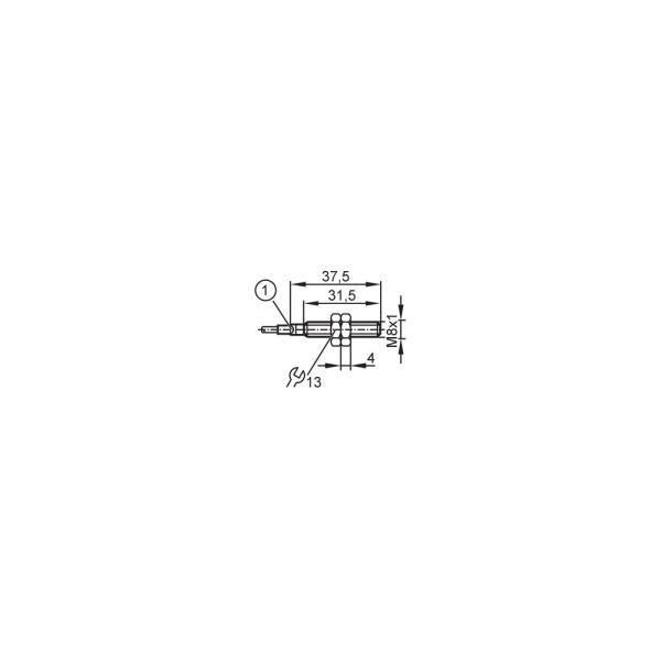 IEC213 IFM - Sensor Indutivo Metálico IFM Automação Industrial M8 2mm PNP NA