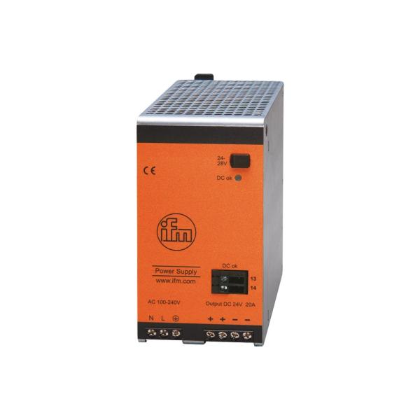 DN4014 IFM - Fonte de Alimentação Chaveada ifm Para Trilho DIN 24V DC 20A 480W