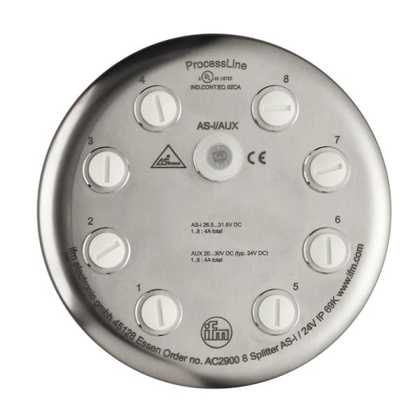 AC2900 IFM - Módulo ProcessLine AS-Interface Indústria alimentícia IP69K 8xM12